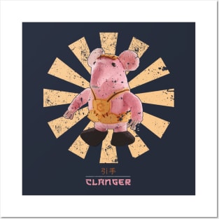 Clanger Retro Japanese Posters and Art